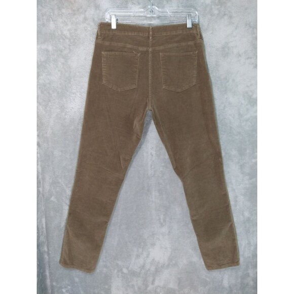 J Jill Pants Womens 8 Brown Corduroy Slim Straight Leg Mid Rise Stretch - Picture 2 of 10